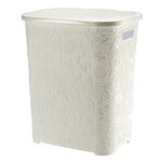 Kosz na bieliznę 55 l FANCY kremowy