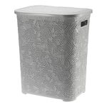Kosz na bieliznę 55 l FANCY szary