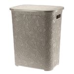 Kosz na bieliznę 55 l FANCY taupe