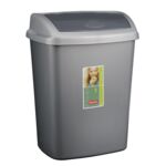 Kosz uchylny Dominik Srebrny/ grafitowy 25L