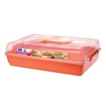 Pojemnik na ciasto BISCOTTI pomarańczowy