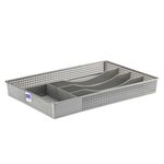 Wkład do szuflad ażurowy srebrny