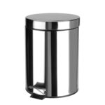 Kosz z pedałem nierdzewny MAGNUS 5 l srebrny