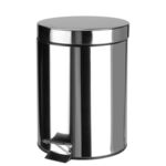 Kosz z pedałem nierdzewny MAGNUS 3 l srebrny