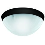 Plafoniera hermetyczna z czujnikiem ruchu AQUA DOLUNAY BLACK S HOROZ