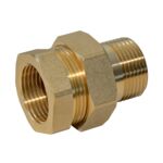 Złączka grzejnikowa prosta śrubunek 1'' A25 śrutowana