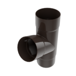 Trójnik 90 x 90 x 90 mm brązowy