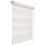 Miniroleta noc&dzień len biały 37 x 150