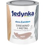 Farba akrylowa Jedynka Deco&Protect Drewno i Metal mat Brązowy 0,7 l