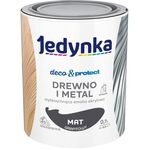 Farba akrylowa Jedynka Deco&Protect Drewno i Metal mat Grafitowy 0,7 l