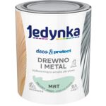 Farba akrylowa Jedynka Deco&Protect Drewno i Metal mat Zielony Jasny 0,7 l