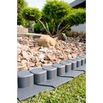 Palisada obrzeże trawnika Midi Plus grafit 13,5 x 14,2 cm 2,1 m