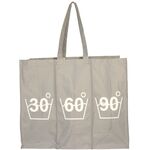 Worek na bieliznę, 3-komorowy 60 x 40 x 50 cm, popiel