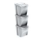 Kosz na śmieci SET3 - biały