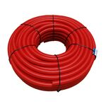 Rura peszel 23 x 28 mm czerwona - rolka 50 metrów