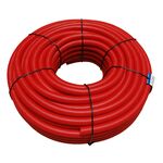 Rura peszel 18 x 22 mm czerwona - rolka 100 metrów