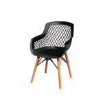 Fotel plastikowy czarny