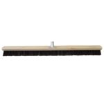 Zamiatacz L-1000 mm, oprawa drewniana z kominkiem metalowym włosie mieszane SINPO