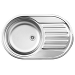 Zlewozmywak SR MINI flat (76,5x48) 1B 1D - 60 mm