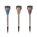 Lampka solarna LED z mozaikowym kloszem