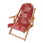 Leżak z drewna sosnowego Borneo czerwony