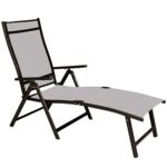 Leżanka aluminiowa 7-pozycyjna szara