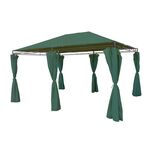 Pawilon poliestrowy ze ściankami zielony