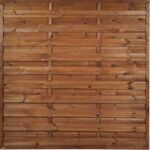 Płot pełny Zefir 180 x 180 cm brąz