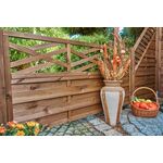 Płot ażurowy Zefir prosty 180 x 90 cm brąz