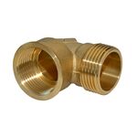 Kolano nakrętno - wkrętne 1/2" mosiądz
