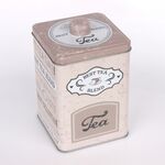 Puszka kwadratowa 10,6 x 10,6 x 17 cm beż