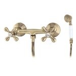 Bateria natryskowa LUXOR 03 mosiądz antyczny Loge 