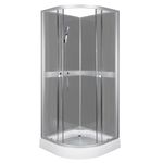 Kabina prysznicowa natryskowa CLASSIC 80 GREY Kerra 