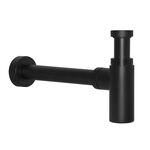 Syfon umywalkowy okrągły nikiel szczotkowany 1 1/4 " SOCZ Kerra