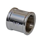Złączka natrętna (mufa) 1/2" chrom