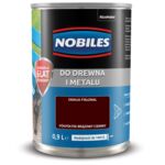 Farba ftalowa do drewna i metalu Ftalonal Brązowy Ciemny 0,9 l Nobiles