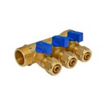 Rozdzielacz pex 1 x 3 x 16 z zaworem zimna woda