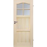 Skrzydło drzwiowe TRYPLET 4S 70L z szybą hartowaną