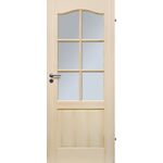 Skrzydło drzwiowe TRYPLET 6S 80P z szybą hartowaną