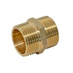 Złączka wkrętna (nypel) 3/4'' mosiądz