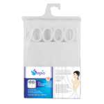 Zasłona prysznicowa biała Star