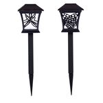 Lampa solarna czarna 34 cm