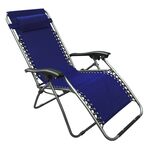 Leżak z podnóżkiem granat JUMI