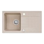 Zlewozmywak LEMON 75 beżowy z syfonem