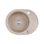 Zlewozmywak MELON beżowy z syfonem