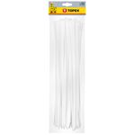 Opaska zaciskowa 7.6 x 500 mm 75 sztuk białe TOPEX