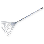 Grabie wachlarzowe metalowe 19 cm, regulowane z trzonkiem