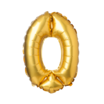 Balon foliowy cyferka nr 0