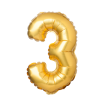Balon foliowy cyferka nr 3