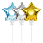 Balon foliowy na patyczku gwiazdka